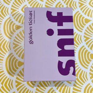 BNIB Snif Golden Ticket